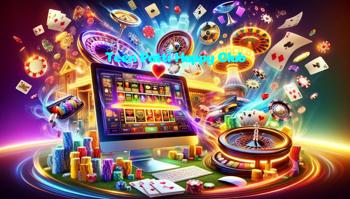 Teen Patti Happy Club casino presented on mobile device in Pakistan with slots and live games